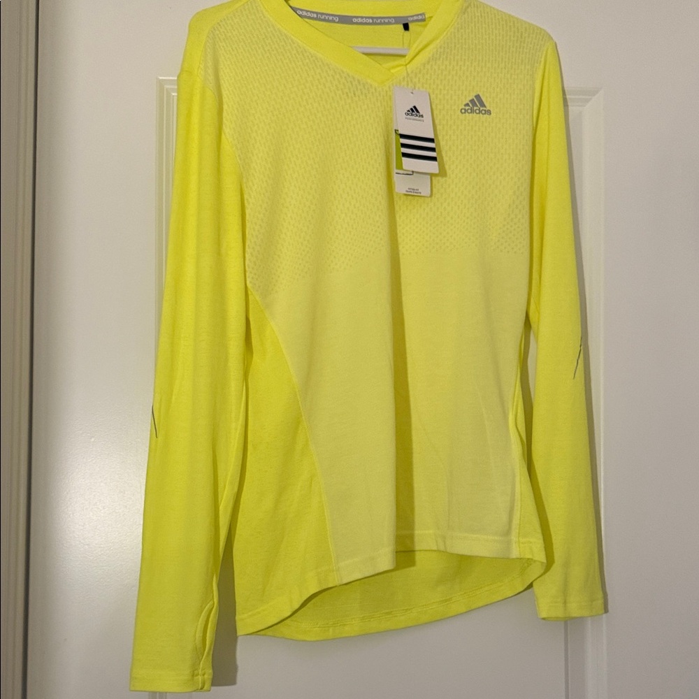 Adidas Bright Yellow Performance Top